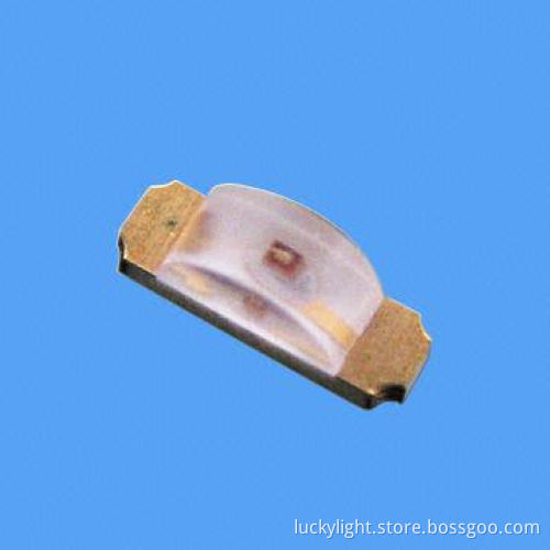 SMD LED with 60mW Power Dissipation and GaAlAs Chip Material